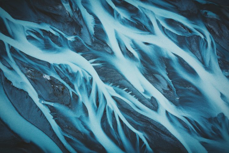 close up photo of blue background