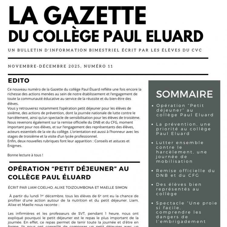 Gazette_Eluard_n11